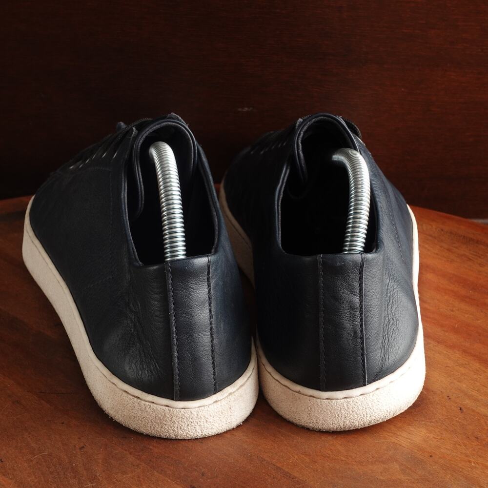 Groundies Sneakers Mens SZ 10 Navy Blue Leather Barefoot Minimalist Urban Shoes - Picture 7 of 14